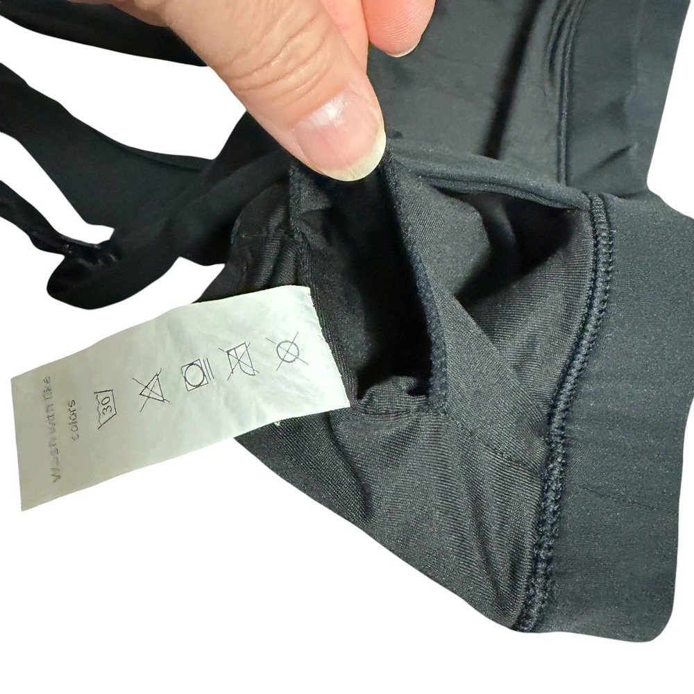 Sweat & Milk Black Ruffle Nursing Sports Bra Maternity Activewear Medium - Picture 7 of 10